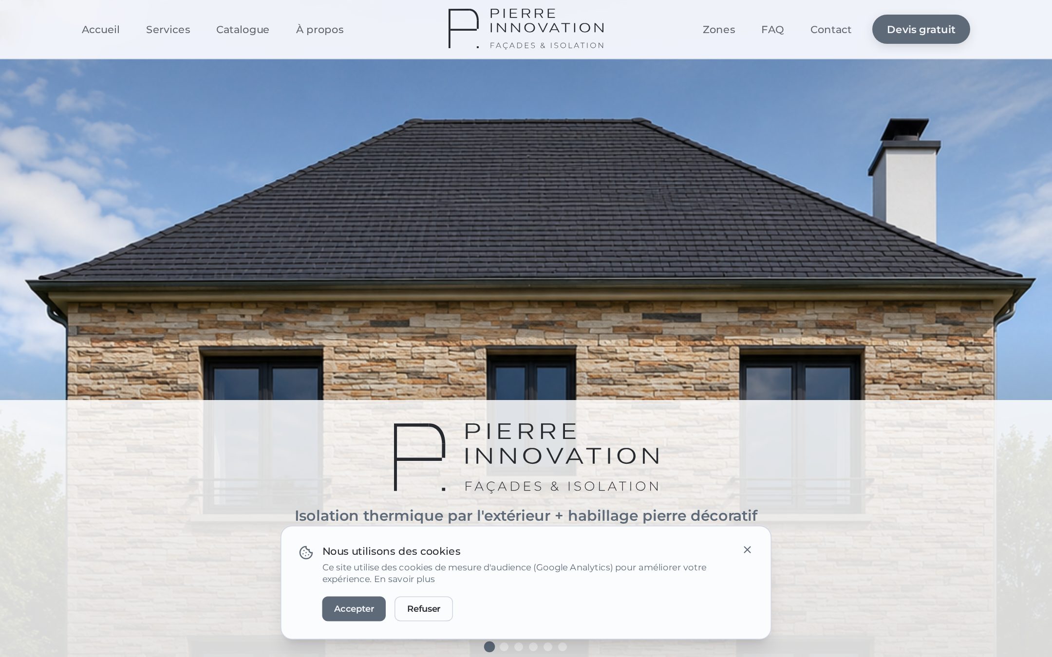 Site web Pierre Innovation réalisé par Sameli Conseil
